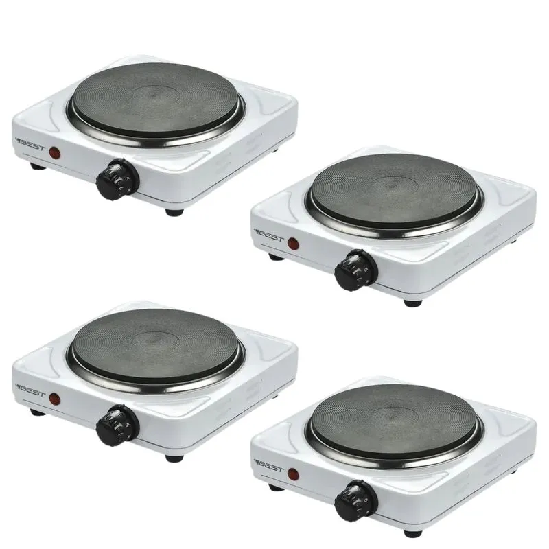 Kit 04 Fogão Elétrico 1 Boca Portátil 1000w Ad-s102 220v Best