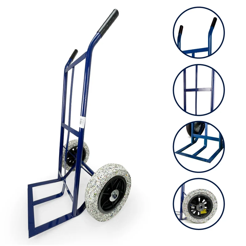 Carrinho de Carga para Transporte 150kg Pneu Maciço Antifuro