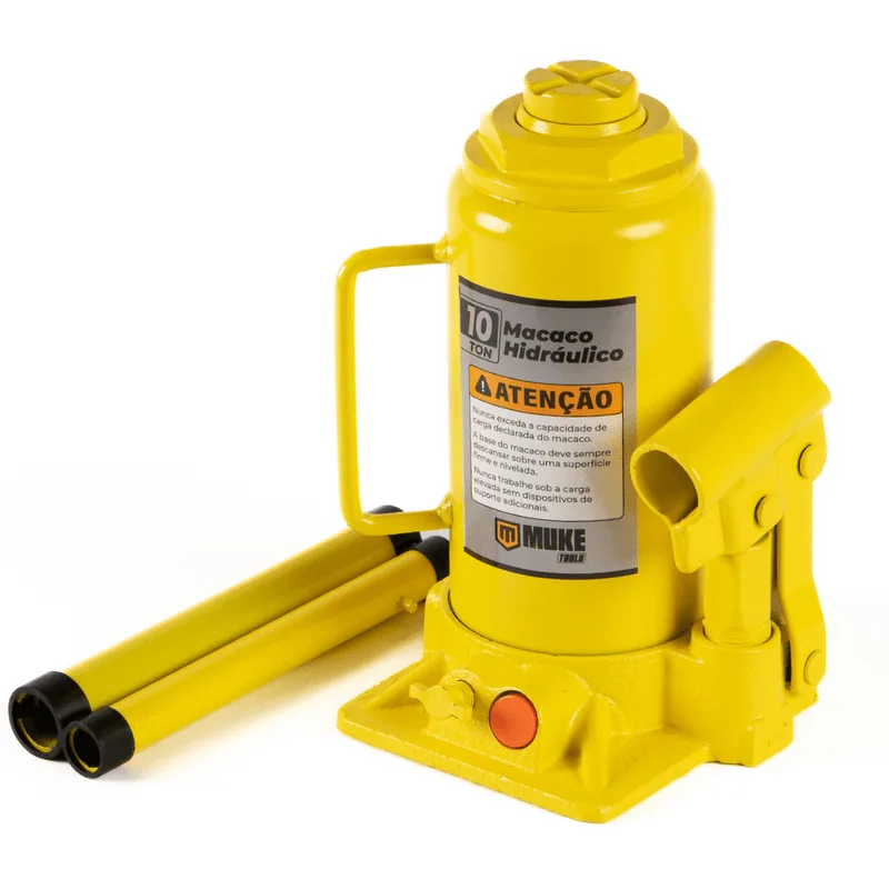 Macaco Hidráulico Tipo Garrafa 10 Toneladas Muke Tools