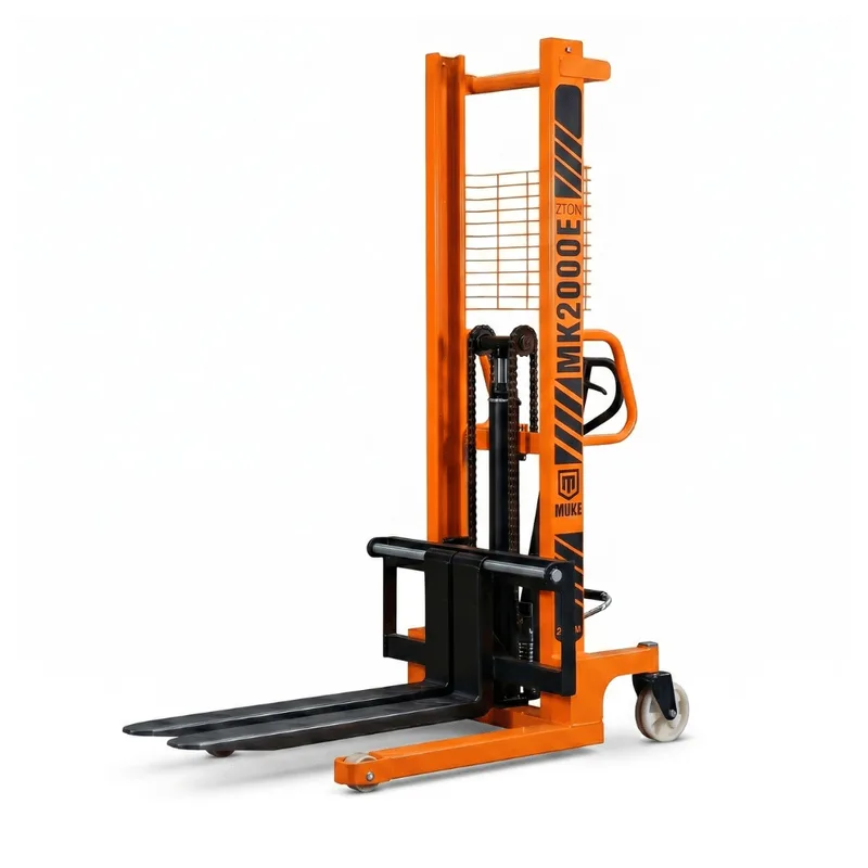 Empilhadeira Manual Hidráulica 2 Ton 16m Mke2000 Com Garfos Ajustáveis Para Paletes Muke Tools