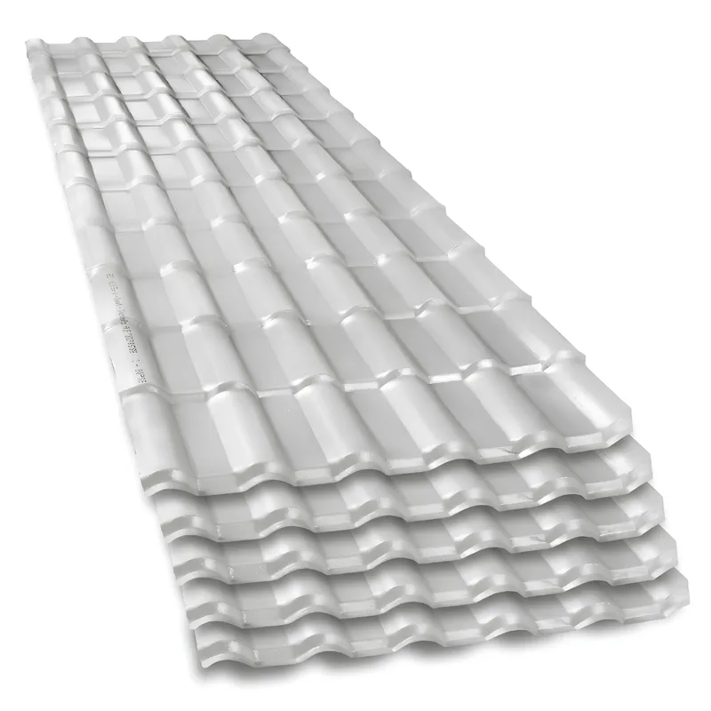 Telha PVC Plan Colonial Muke Tools Cinza 241x88cm 6 Ondas 15mm