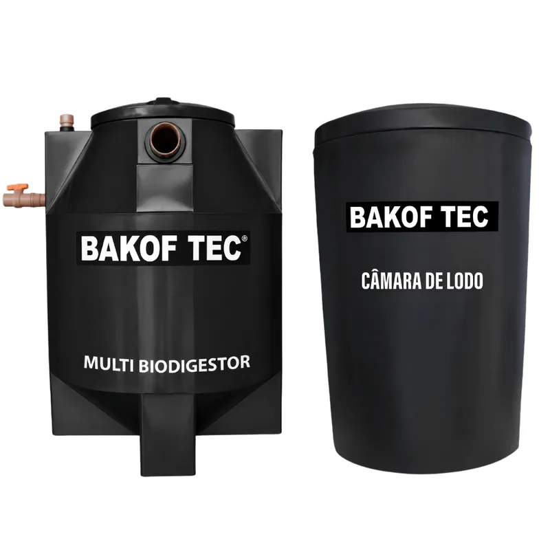 Kit Fossa Septica Biodigestor Esgoto 700 Litros Com Leito De Secagem Bakof