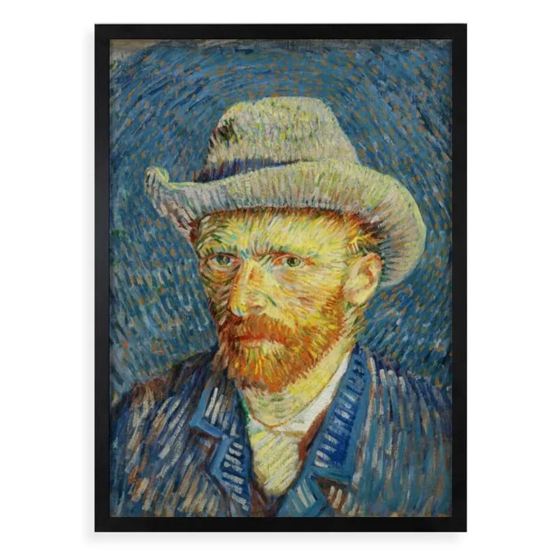 Quadro Decorativo Van Gogh - Autorretrato 24x18cm - Vidro