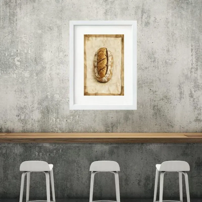 Quadro Decorativo Pão Italiano - 60X48Cm