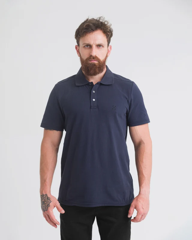 Camisa Polo Division Light - Azul Marinho EG