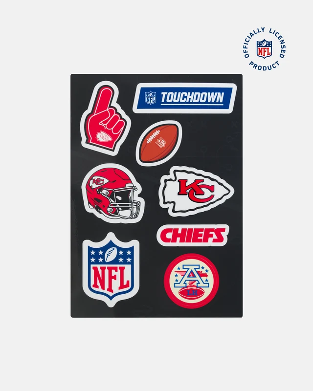 Cartela de Adesivo NFL Chiefs