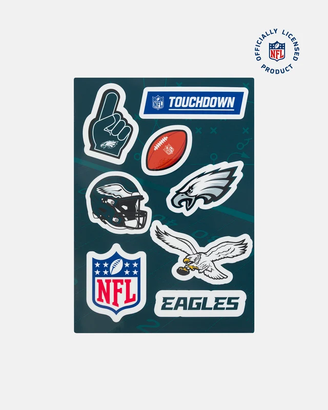 Cartela de Adesivo NFL Eagles