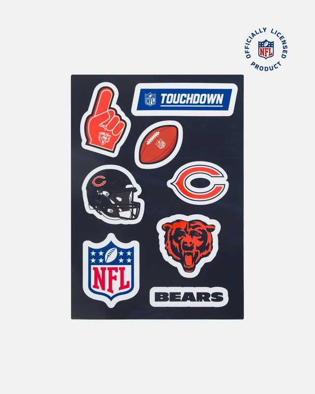 Cartela de Adesivo NFL Bears