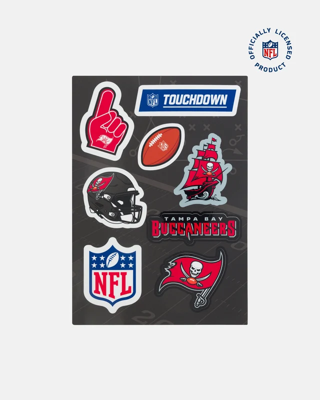 Cartela de Adesivo NFL Buccaneers