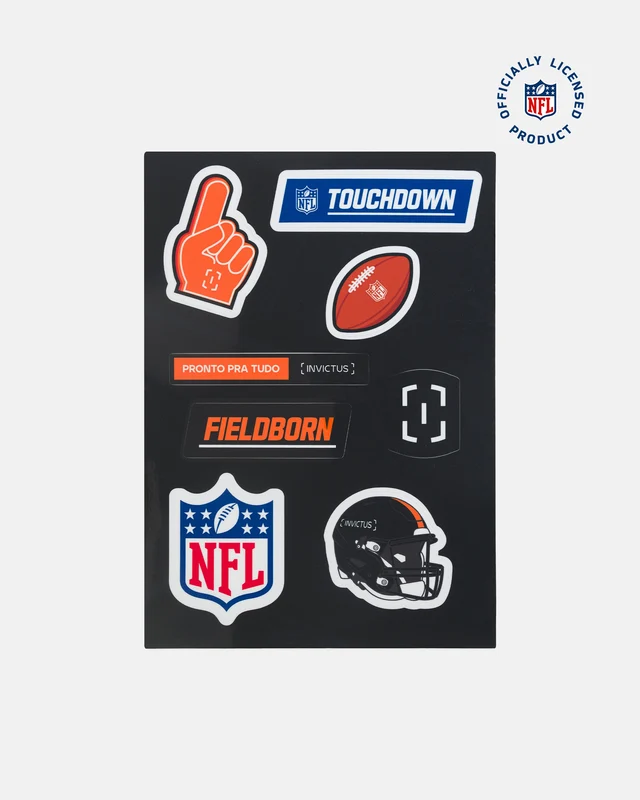 Cartela de Adesivo NFL NFL