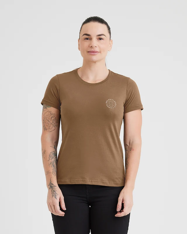 Camiseta Concept Feral Focus Feminina - Marrom G