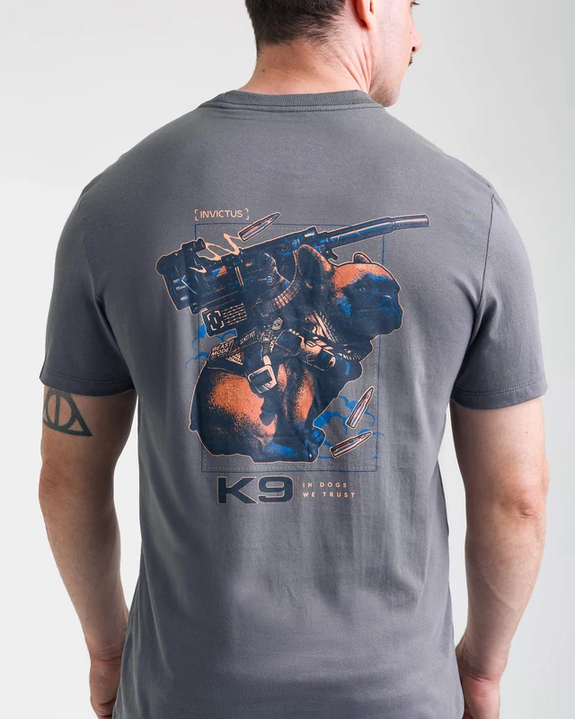 Camiseta Concept K9 Buddy 10 anos - Chumbo EG