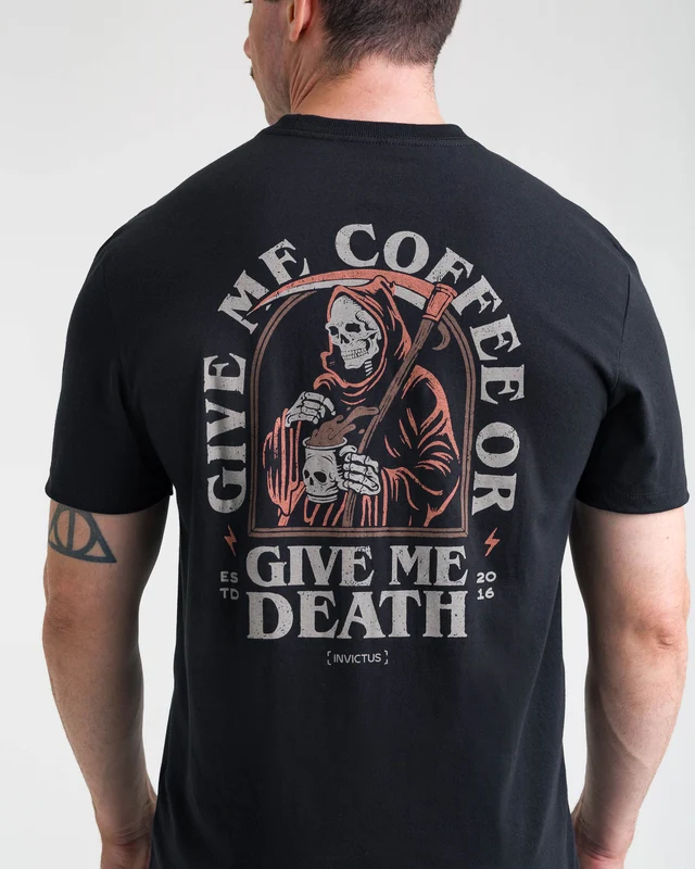 Camiseta Concept Give Me Coffee Masculina - Preta M
