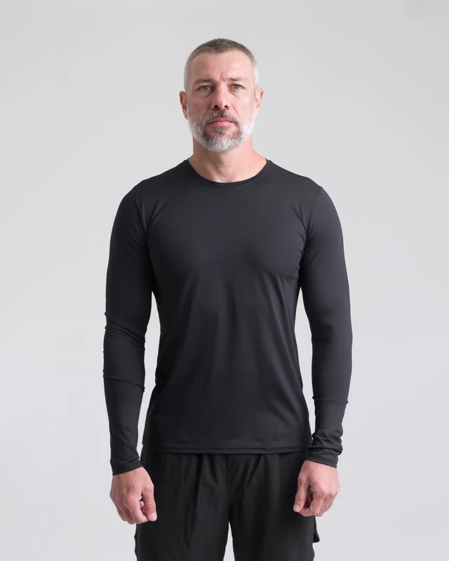 Blusa Segunda Pele Shade Masculina - Preta P
