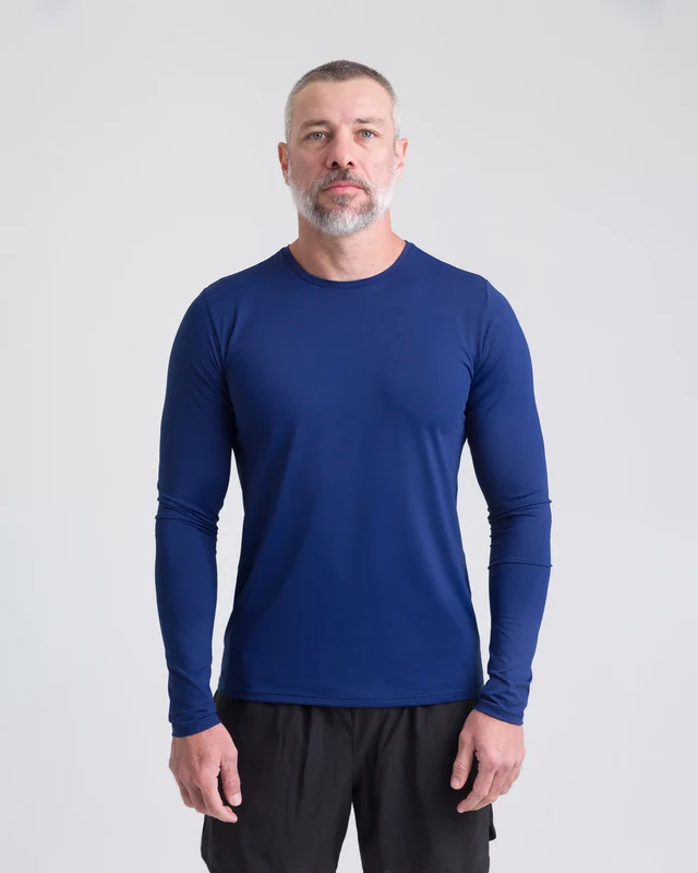 Blusa Segunda Pele Shade Masculina - Azul M