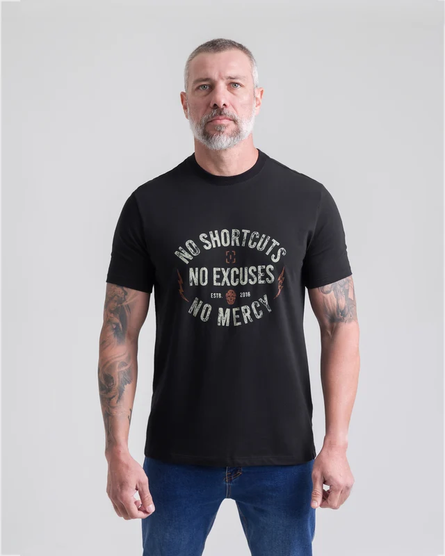 Camiseta Concept No Shortcuts Masculina - Preta M