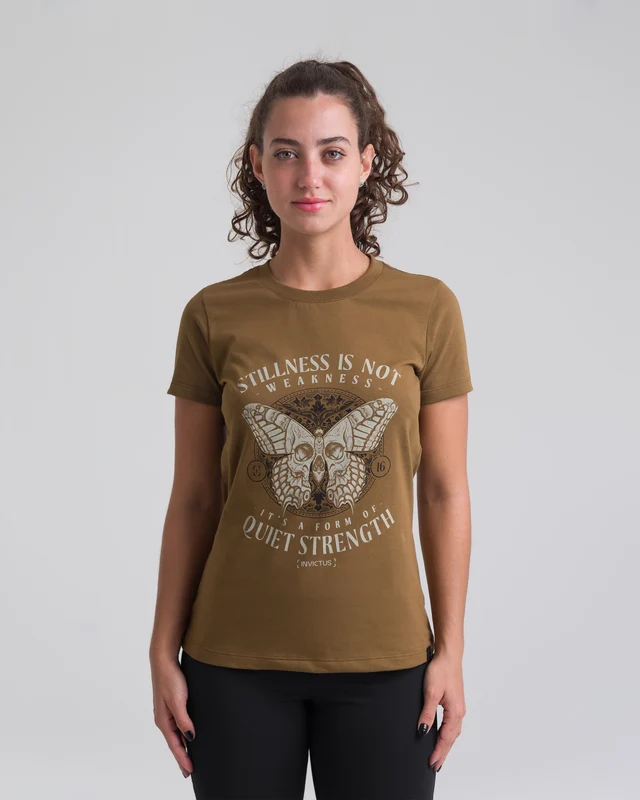 Camiseta Concept Stillness Feminina - Marrom P