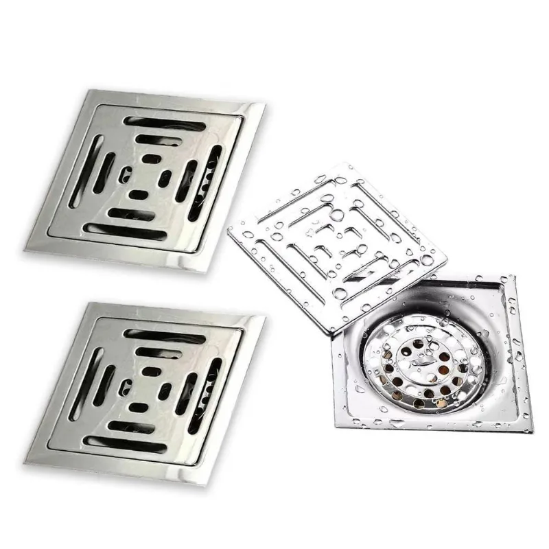 Ralo Inox BSL3658 Alta Vazão Anti Odor e Anti Inseto Inox AB Mídia 2 Unidades