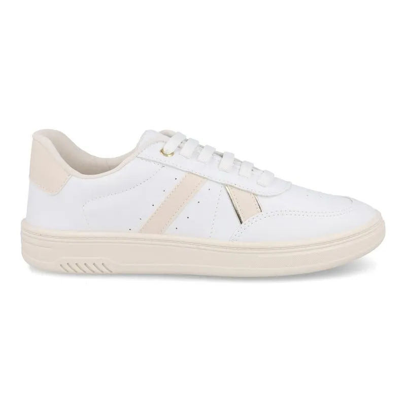 Tênis M Shuz Corrente Feminino Branco BRANCO/OFF WHITE /OURO/OFF - 36