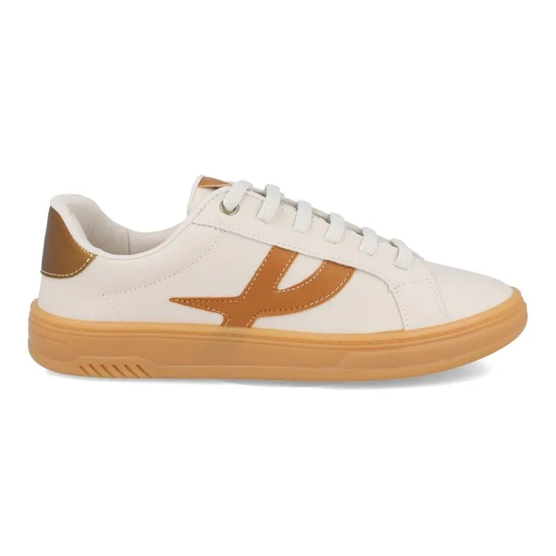 Tênis Casual M Shuz Feminino Off White OFF WHITE/CANELA/BRONZE/LATEX - 38
