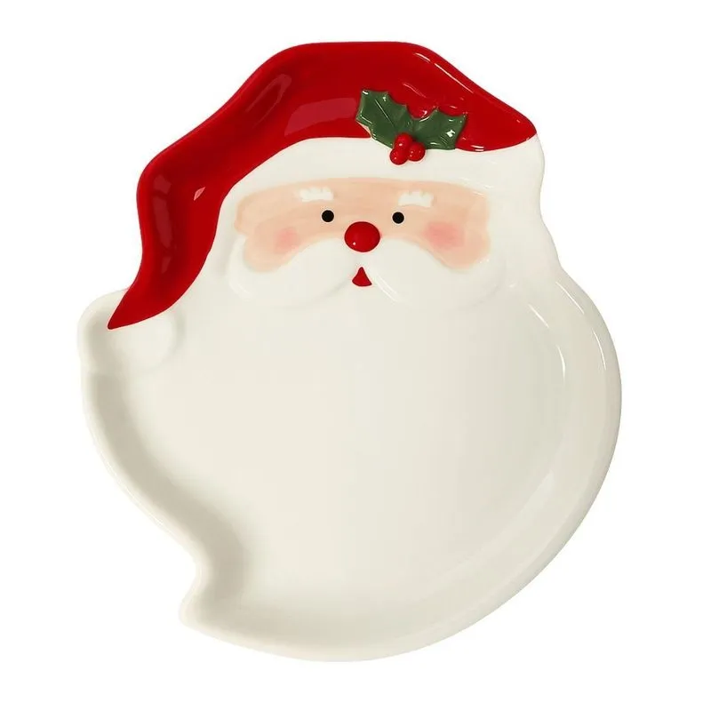 Petisqueira Noel Branca/vermelha 21cm Mp1690