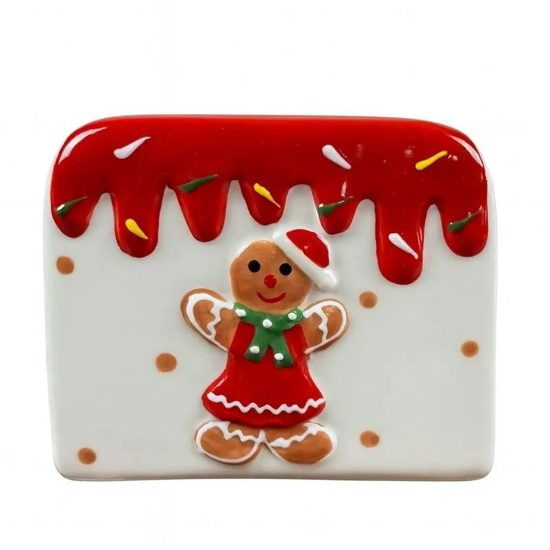 Porta Guardanapo Natalino Ginger 7cm Mp957