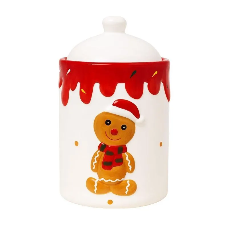 Pote Porta Condimentos Ginger 18cm Natal Mp939