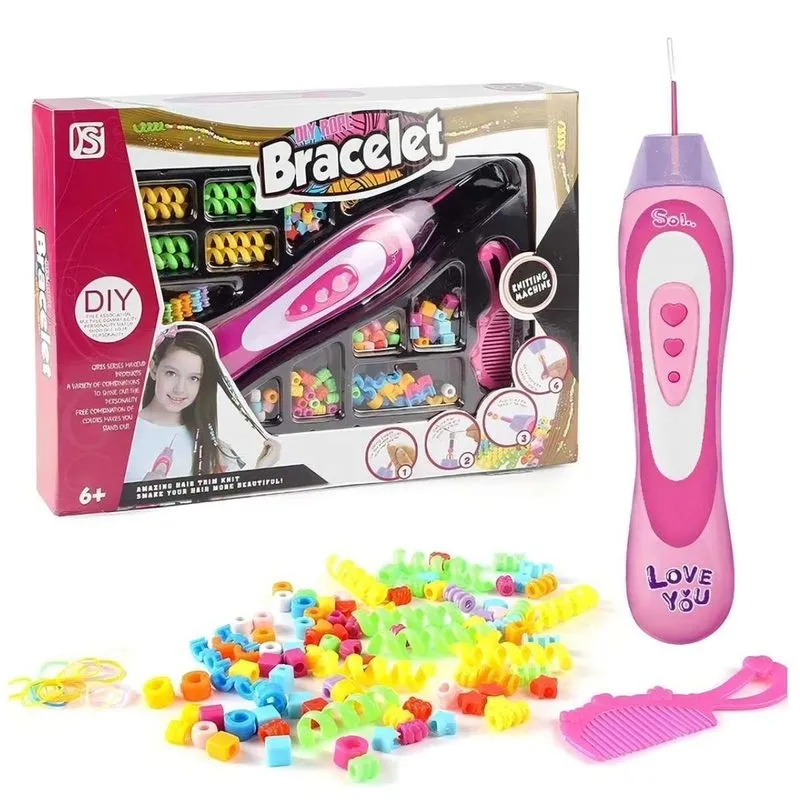 Kit Miçangas Para Cabelo Infantil Criativo