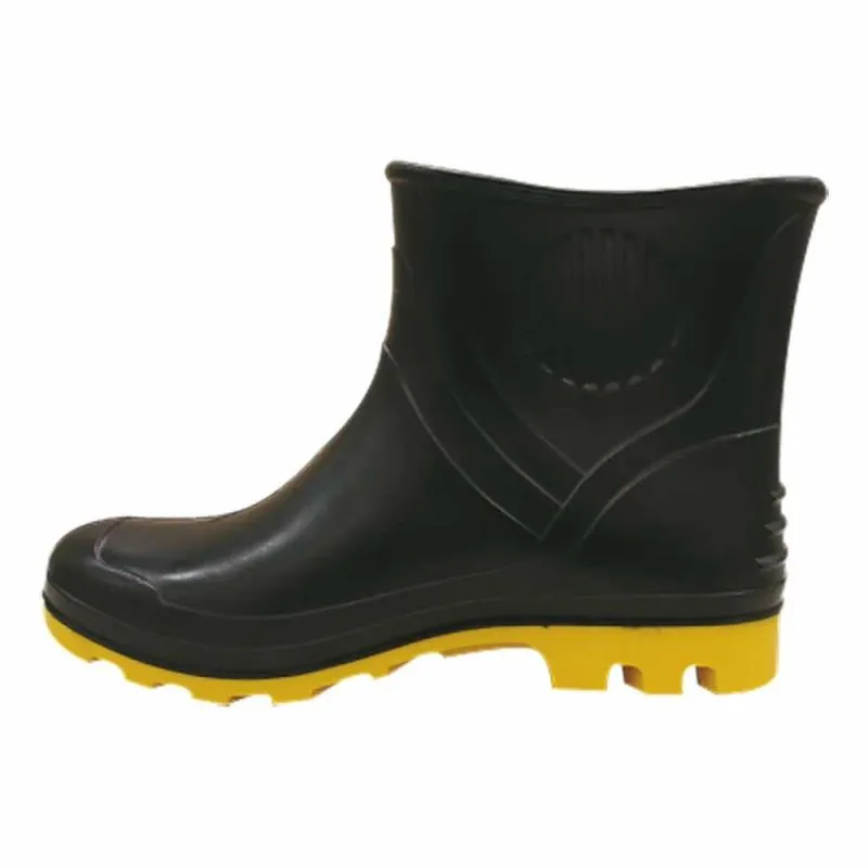 Bota de PVC Cano Curto Preta com Amarela Nº44 Grendene
