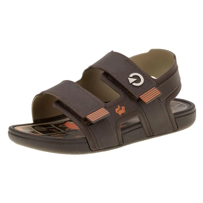 Sandália Infantil Masculina Monterey Cartago - 11906 CAFÉ 28