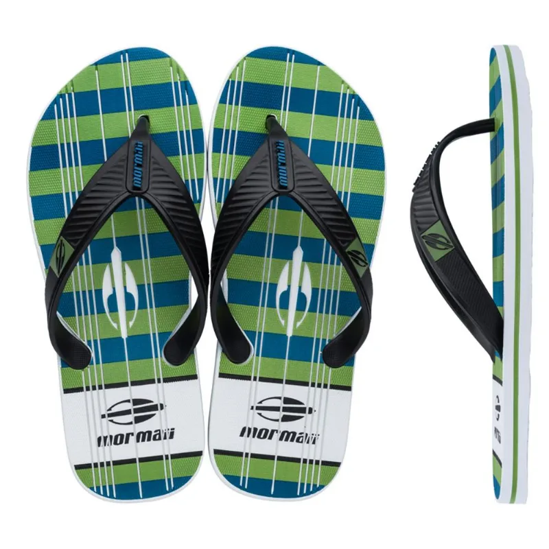 Chinelo tropical pro ii adulto Mormaii Preto-branco-verde 41-42