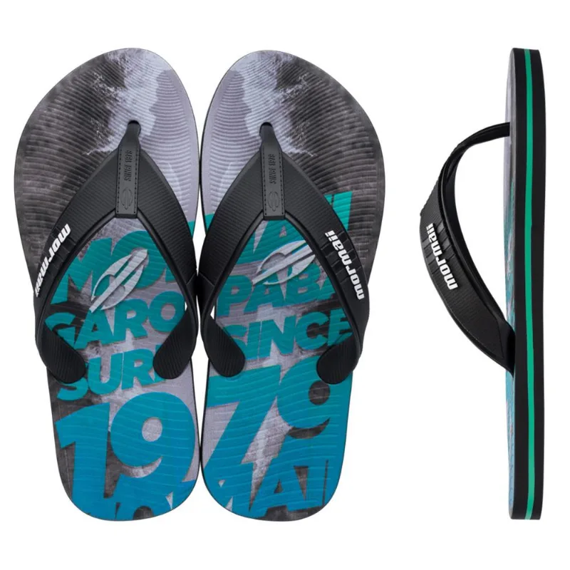 Chinelo tropical pro ii adulto mormaii Preto-cinza-verde 39-40