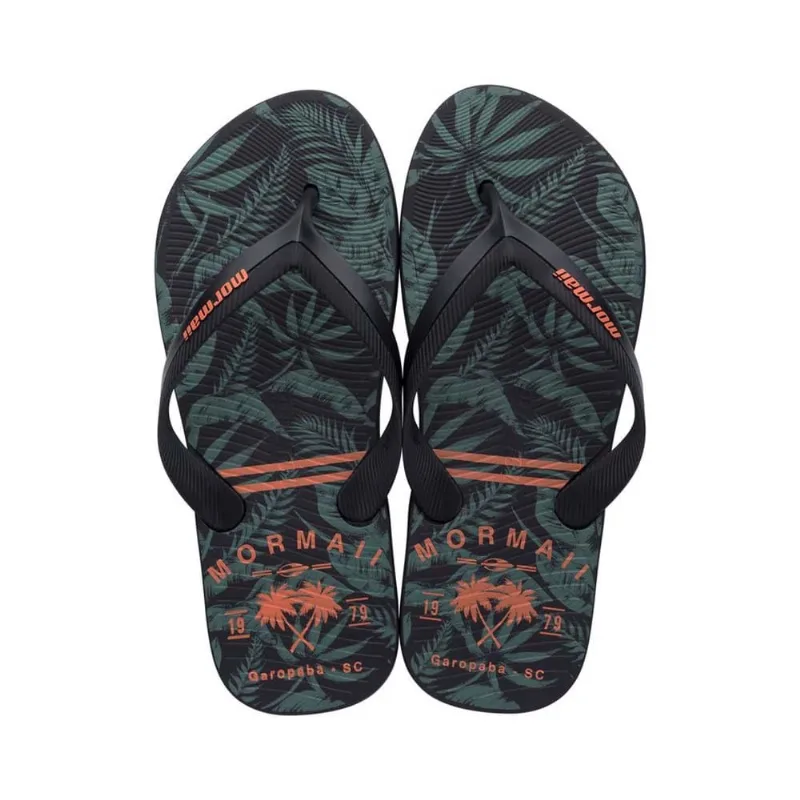 Chinelo Mormaii Trop Rap Ad Preto/Laranja/Verde 41/42