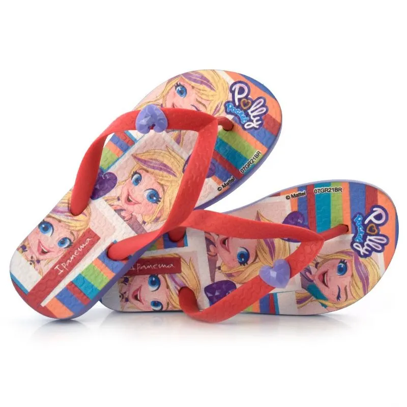 Chinelo Infantil Ipanema Polly Pocket Vermelho 26048 JUL/21 23/24