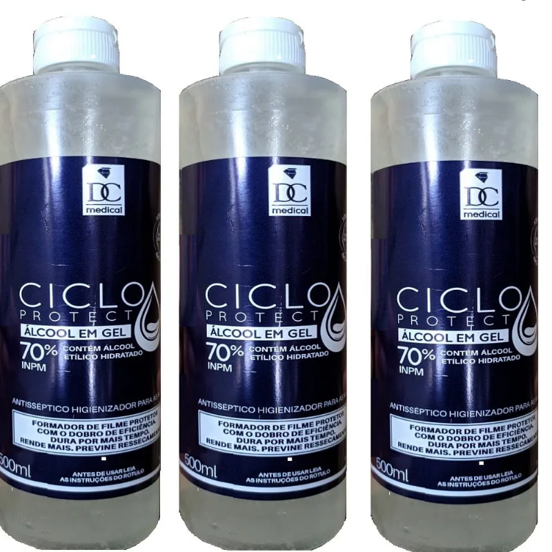 Álcool em Gel 70% INPM 500 ml