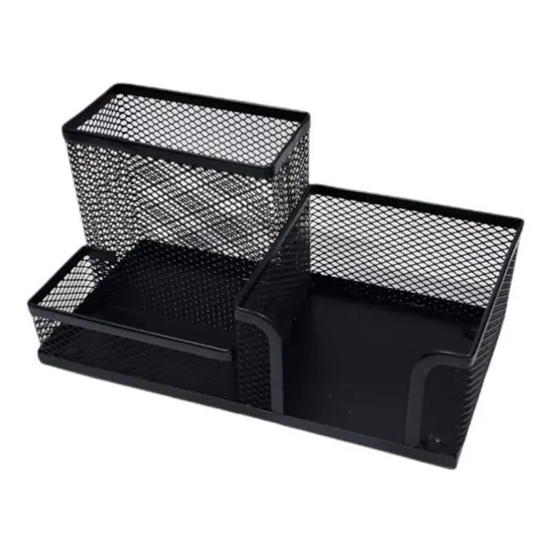 Organizador De Mesa Aramado Porta Canetas Lápis Papel Clips