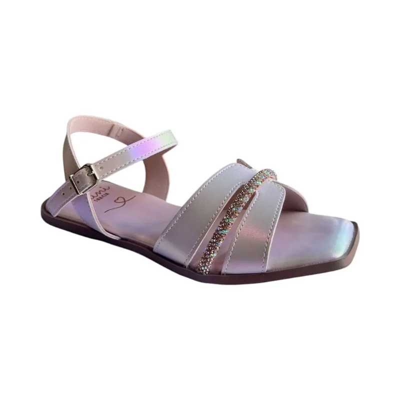 Sandália Rasteira Fem Sua Cia Mini RosaPerolizado 9185.52107 29 / Rosa
