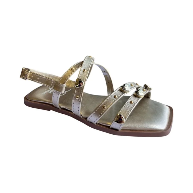 Sandália Menina Mini Sua Cia Dourado Gold 9185.52106 30 / Dourado