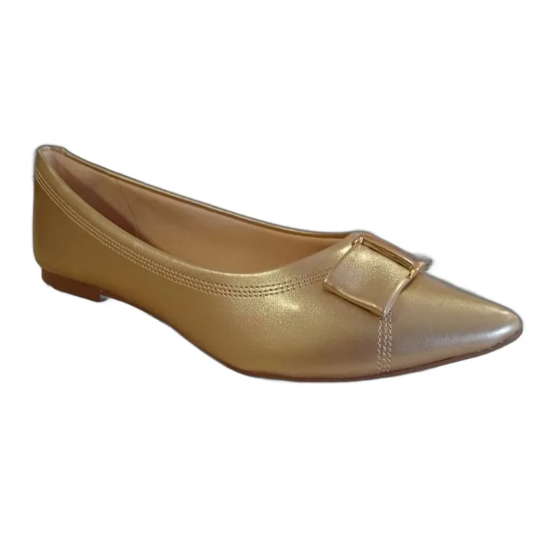 Sapatilha Feminina Sua Cia Metálico Dourado 8407.16506 35 / Dourado