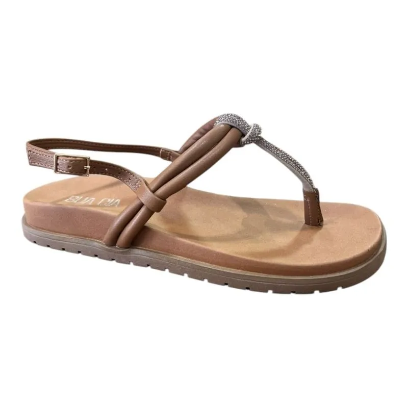 Sandália Fem Sua Cia Papete de Dedo Marrom 8354.16809 38 / Marrom
