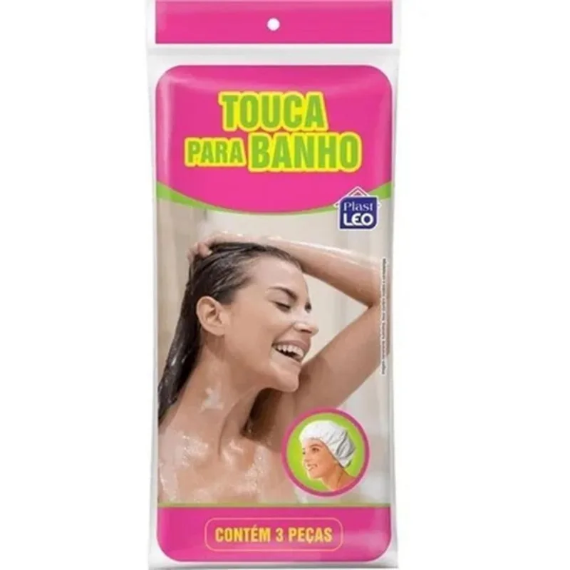 Touca Para Banho Plast Leo 3 Peças