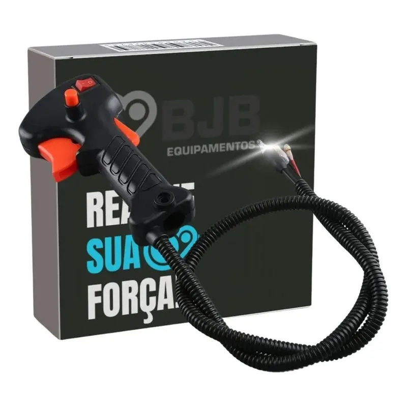 Acelerador Guidão Roçadeira Para Vulcan Toyama Branco Terra