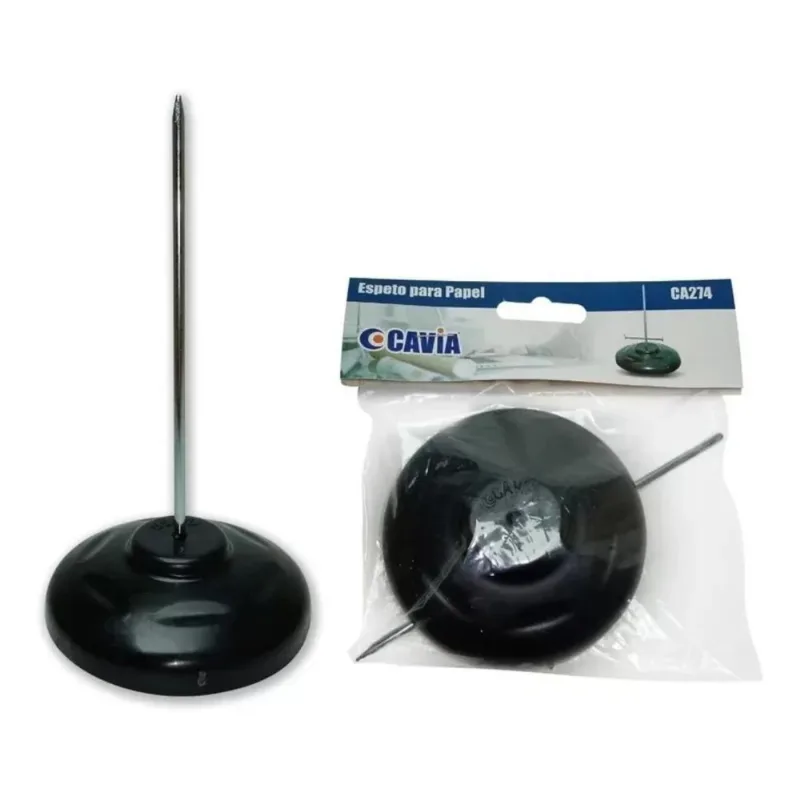 Kit 10 Espeto Para Fixar Papel Metal Preto Organizador Cavia