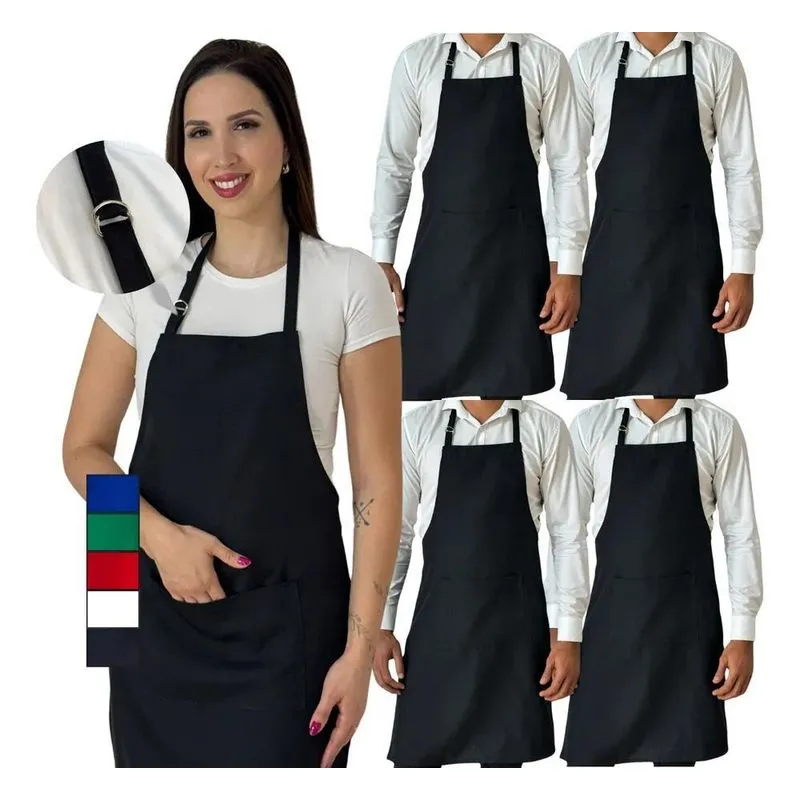 3x Kit 5 Avental Cozinha Garçom Oxford Restaurante Lachonete
