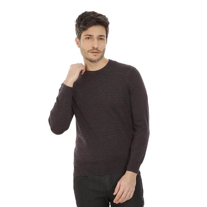 Tricot Gola Careca Listrado Crawford
