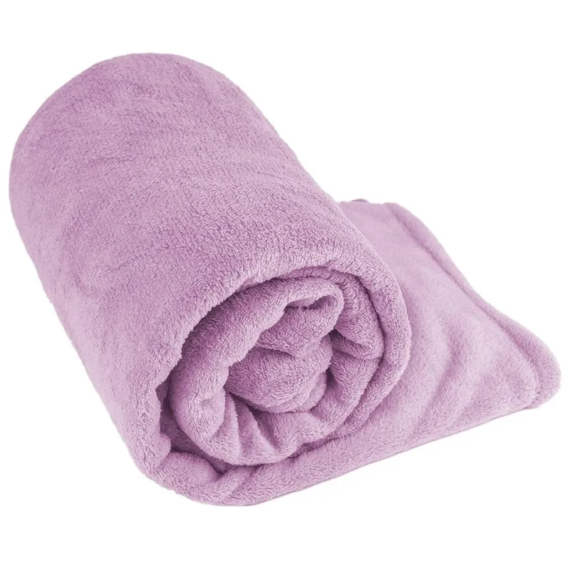 Manta Cobertor Solteiro Fleece Cazza Lilás
