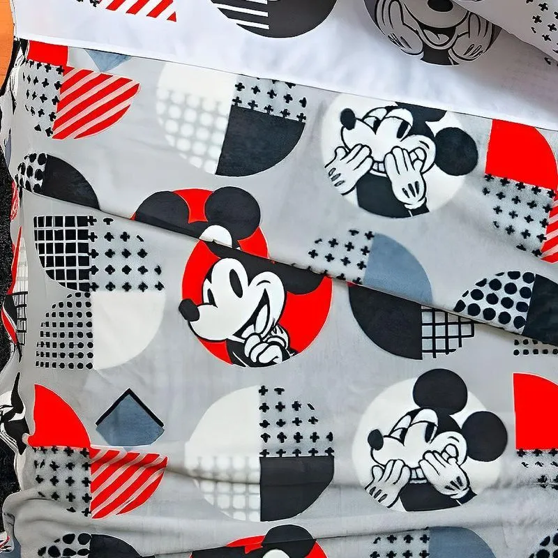 Manta Infantil Solteiro Mickey - Andreza Pop Art