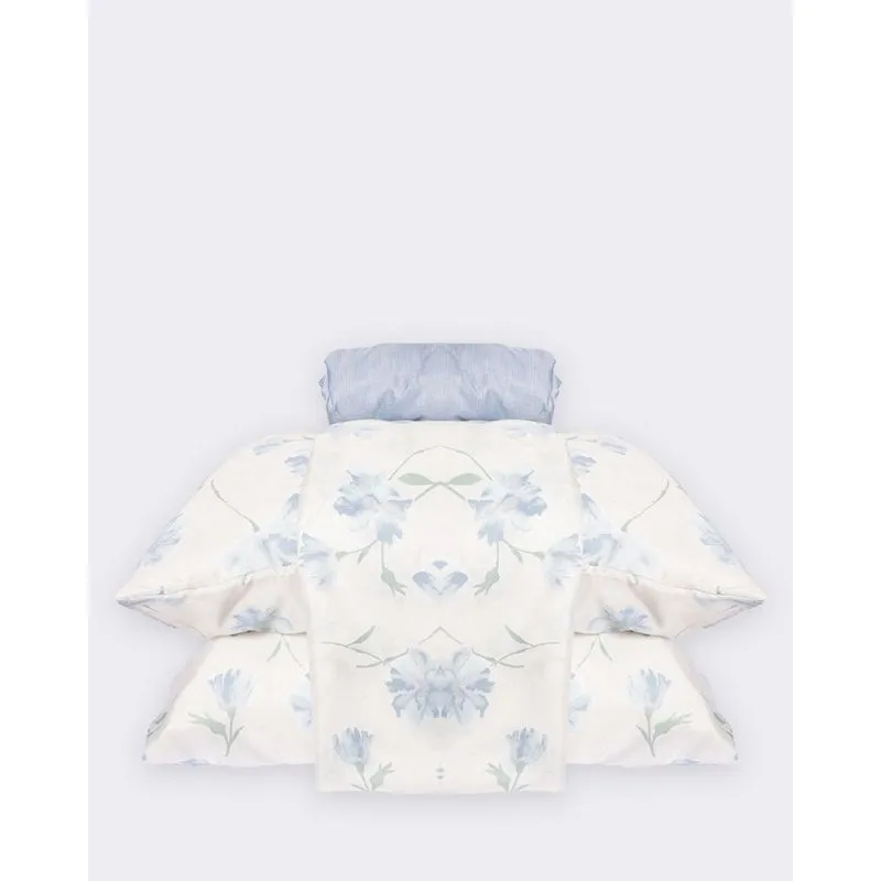 Jogo De Cama Queen Andreza 4 Peças Estampado Azul UN