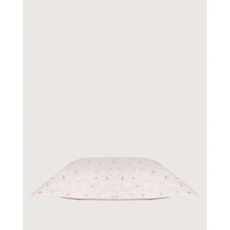 Porta Travesseiro Andreza 50cm X 70cm Estampa Floral Bege UN
