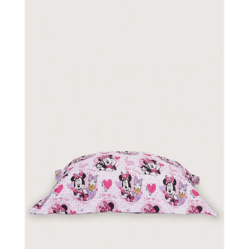 Porta Travesseiro Disney 50cm x 70cm Estampa Poá Minnie Rosa UN